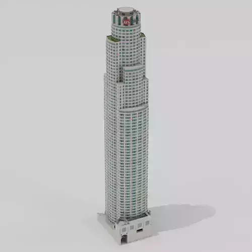 Tall Skyscraper Tower Downtown Bank 