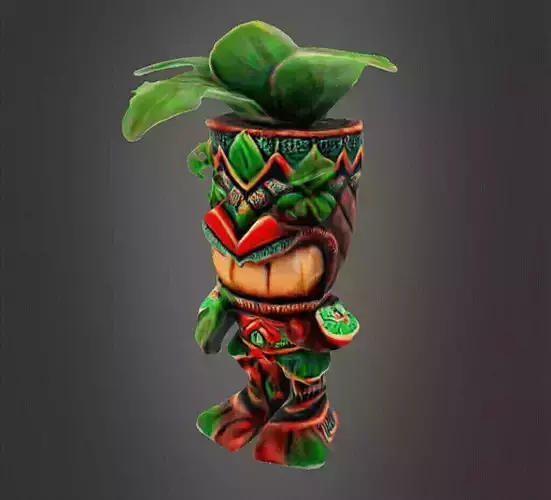 Tiki plant decor