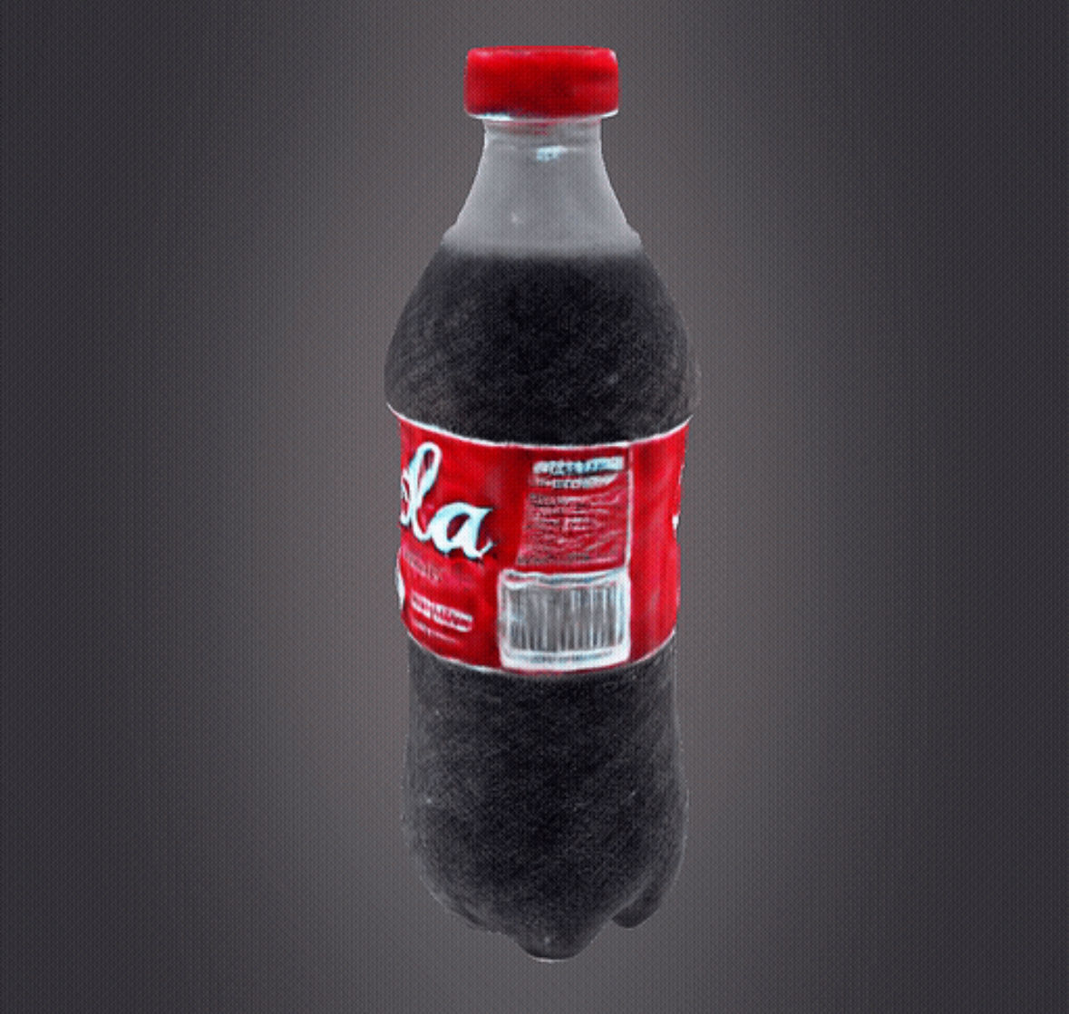 Cola bottle 3D print model_1