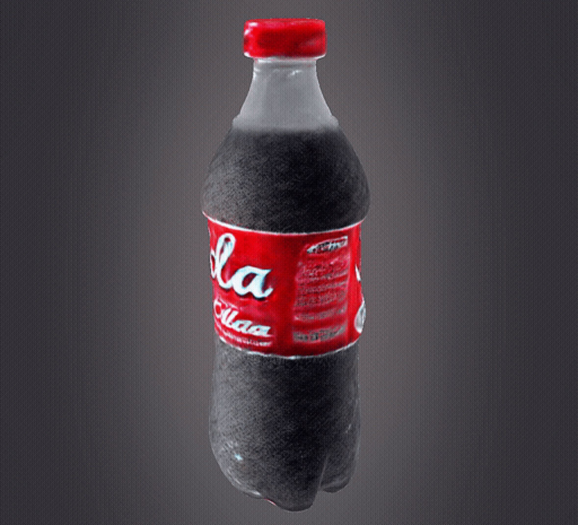 Cola bottle 3D print model_6