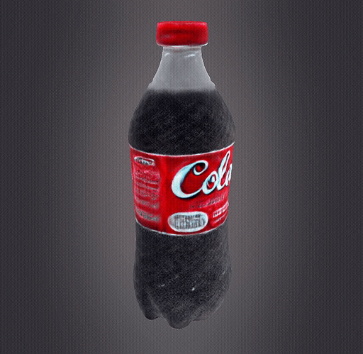 Cola bottle 3D print model_4