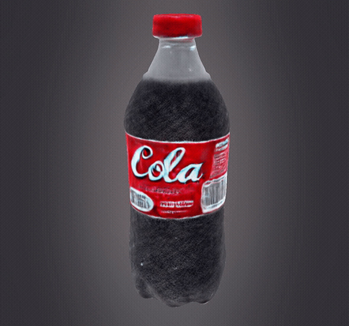 Cola bottle 3D print model_2