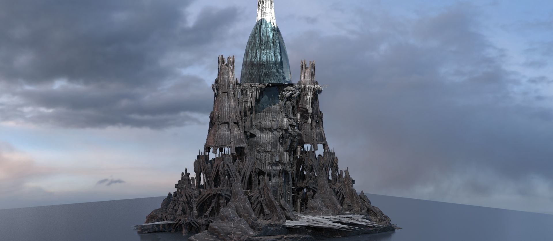 Bermuda Triangle Temple Ruins  3D model_1