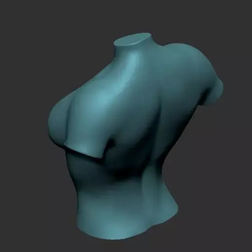 Female Body Stand 3D Model for Fashion Display 3D Printing 3D model_7
