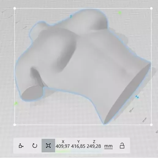 Female Body Stand 3D Model for Fashion Display 3D Printing 3D model_8