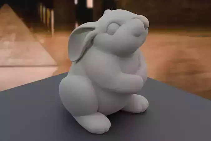 Joyful Decor  3D Print a Friend  The Inquisitive Bunny 3D print model