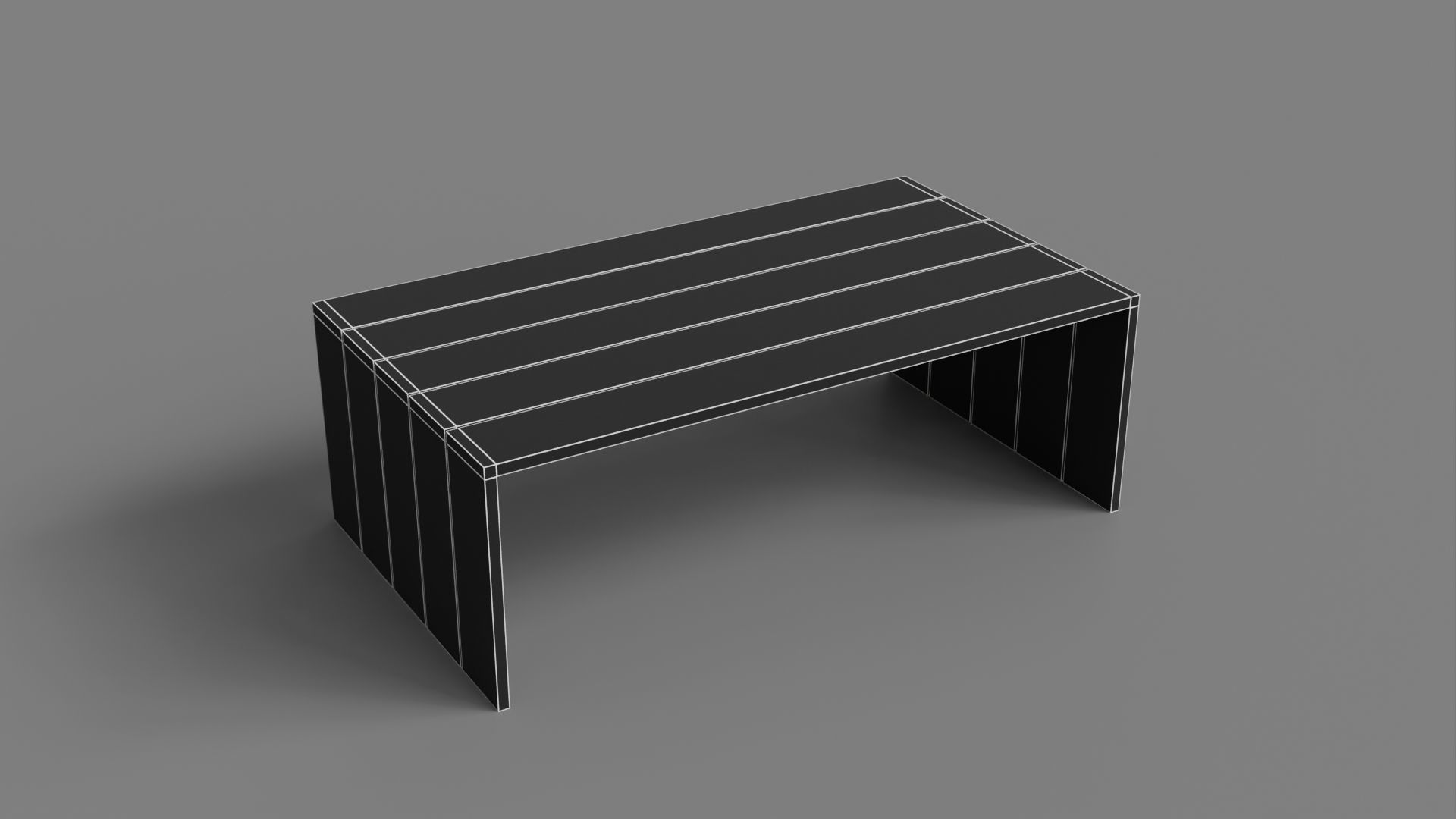 Table 3D Model Low-poly 3D model_4