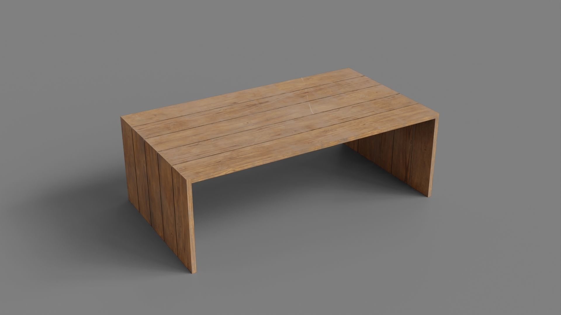 Table 3D Model Low-poly 3D model_3