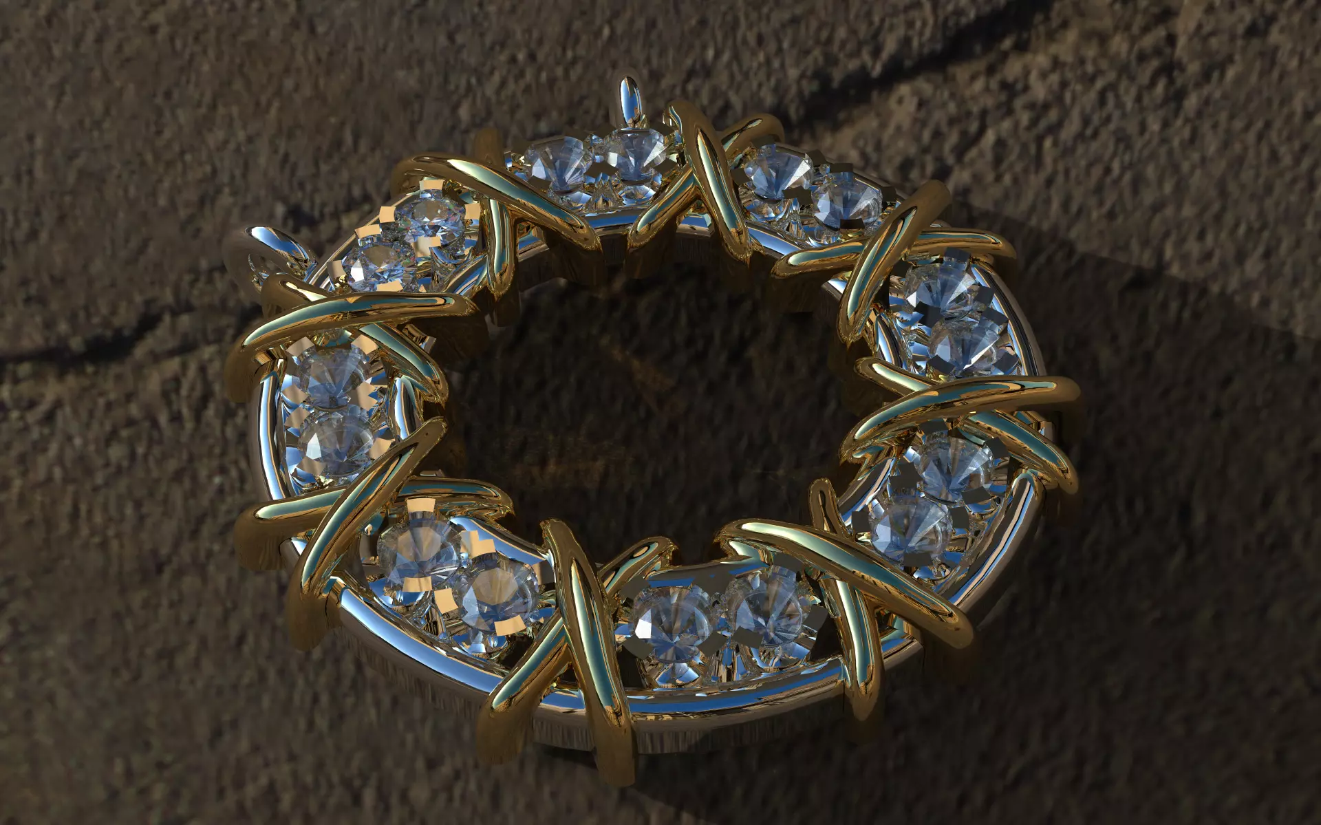 Tiffany Pendant 3D print model_0