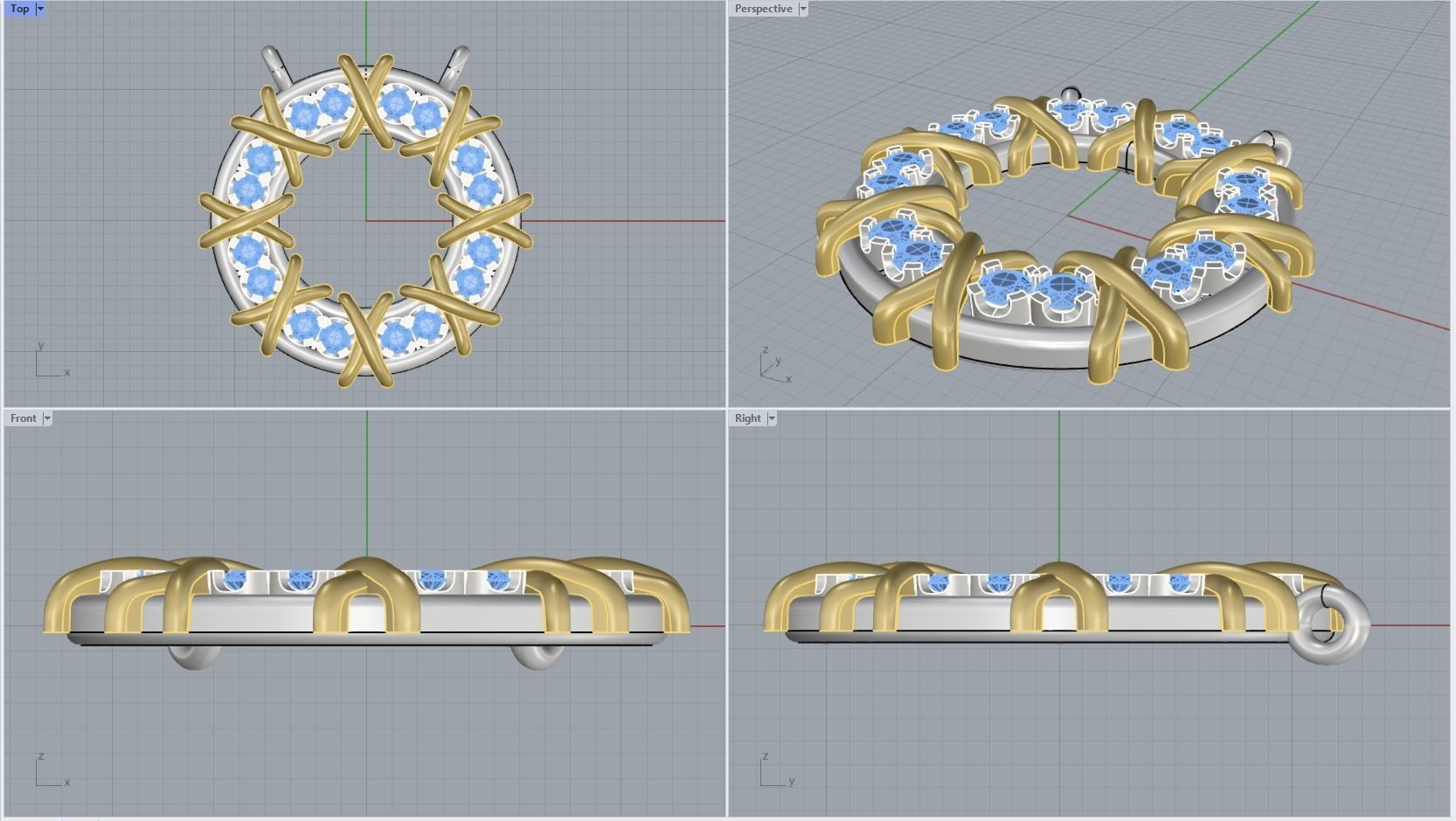 Tiffany Pendant 3D print model_4
