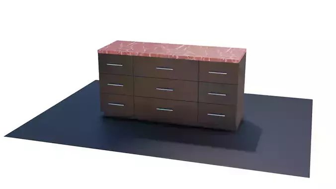 wood table 3d