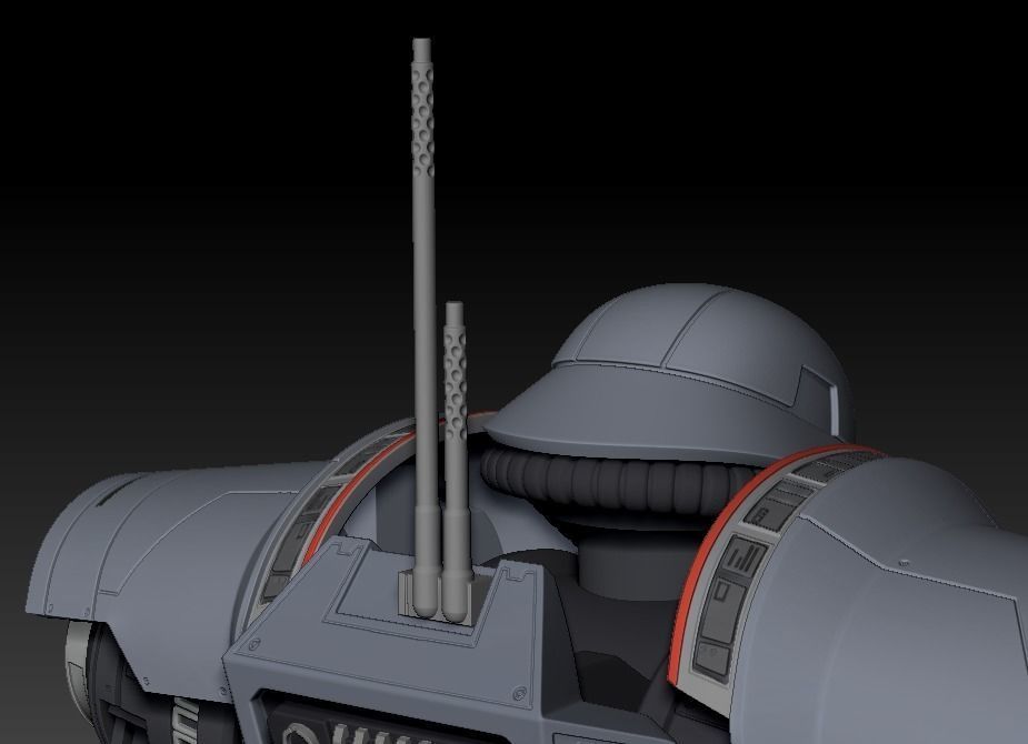 DT Sentry Droid One12 Scale Articulation 3d Print STL Files 3D print model_8