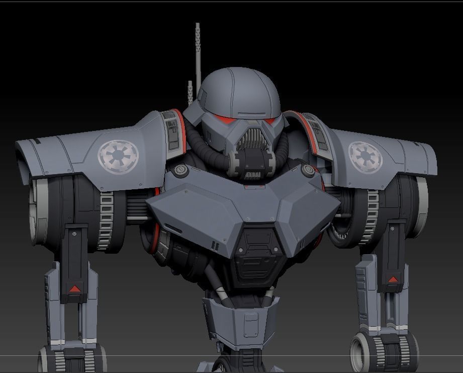 DT Sentry Droid One12 Scale Articulation 3d Print STL Files 3D print model_1