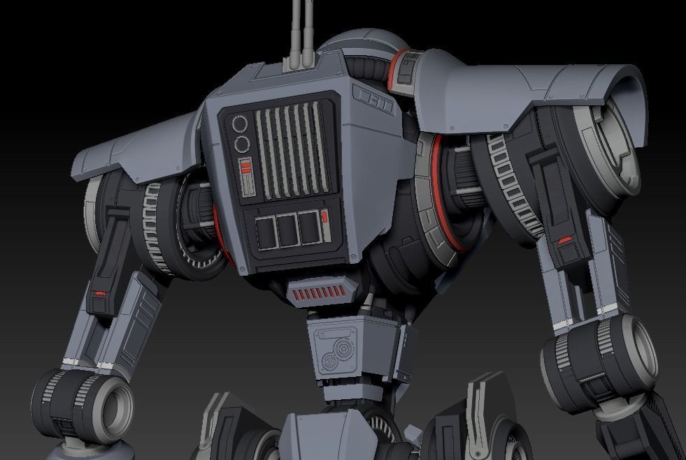 DT Sentry Droid One12 Scale Articulation 3d Print STL Files 3D print model_5