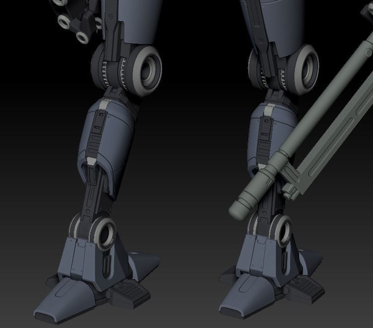 DT Sentry Droid One12 Scale Articulation 3d Print STL Files 3D print model_7