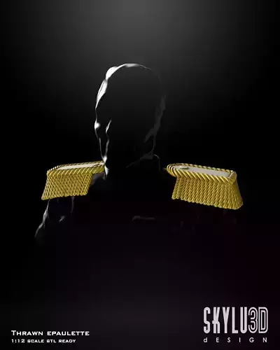 Grand Admiral Thrawn Epaulette One12 Scale 3D print files 3D print model