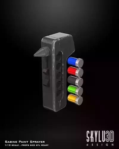 Sabine - Ahsoka Paint  Sprayer One12 scale and Props Scale STL