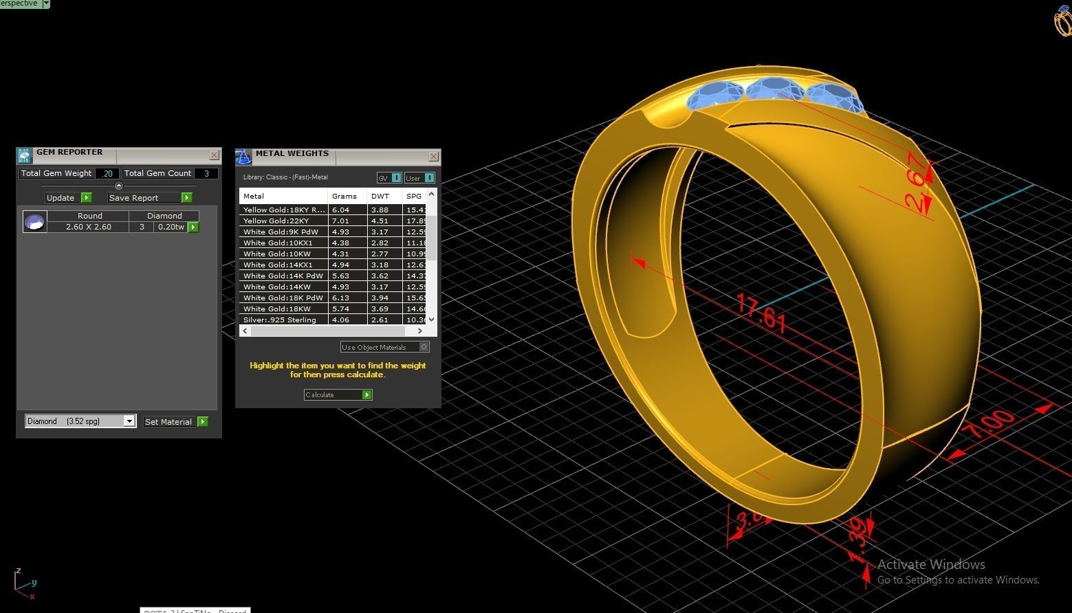 Couple Ring Code-RWW066 3D print model_5
