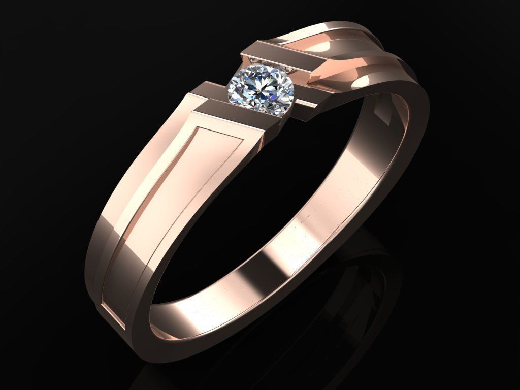 Couple Ring Code-RWW064 3D print model_1