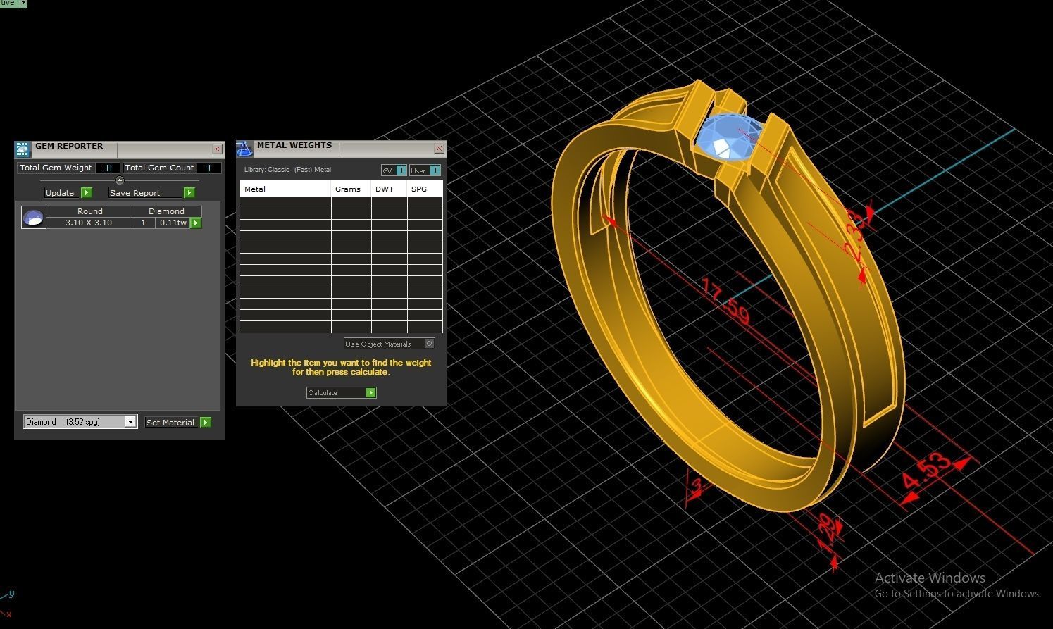 Couple Ring Code-RWW064 3D print model_5
