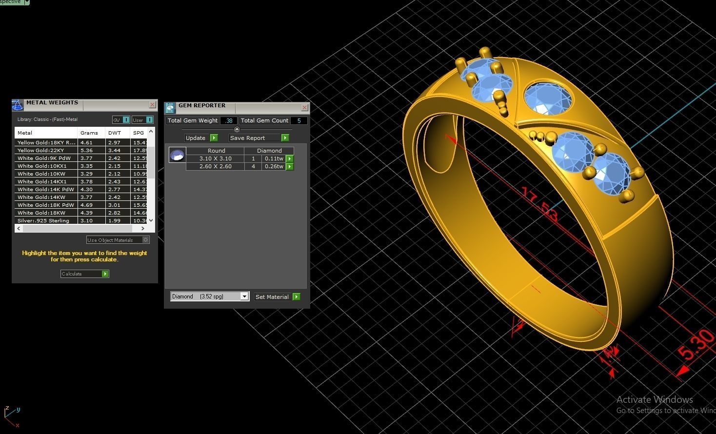 Couple Ring Code-RWW060 3D print model_5