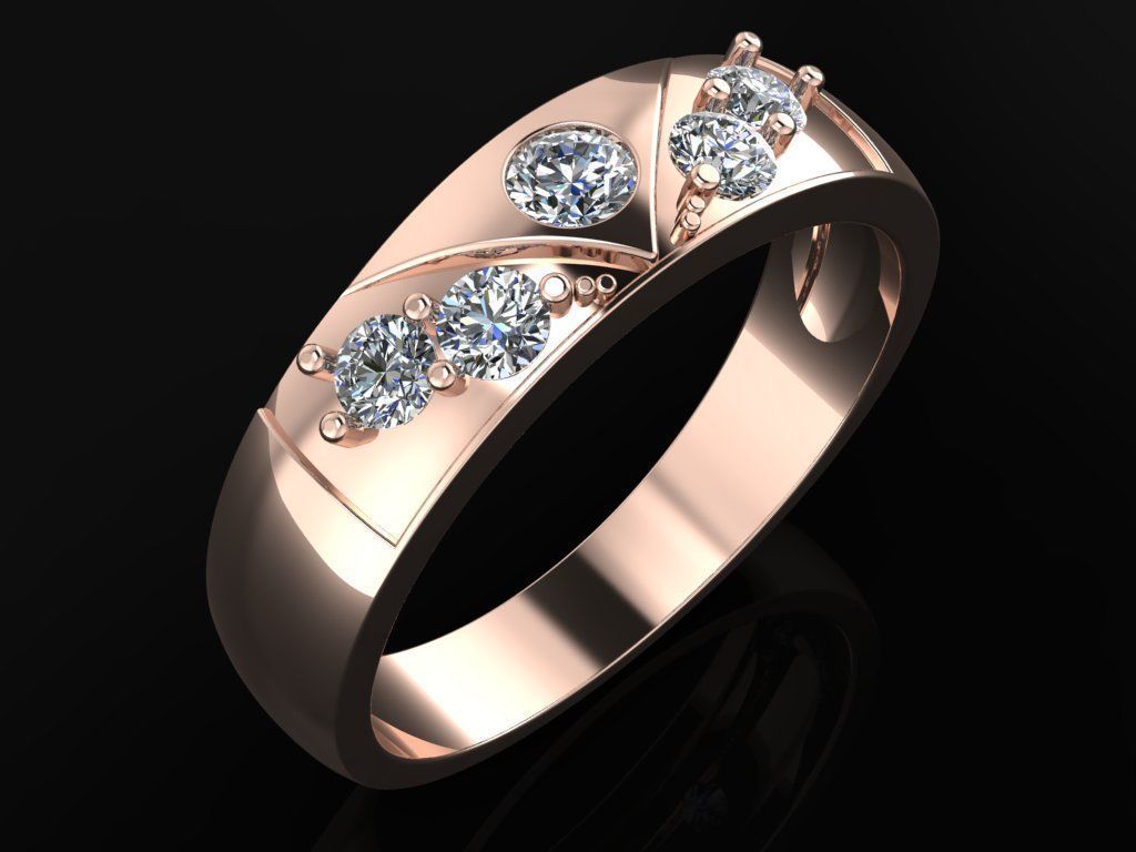 Couple Ring Code-RWW060 3D print model_1