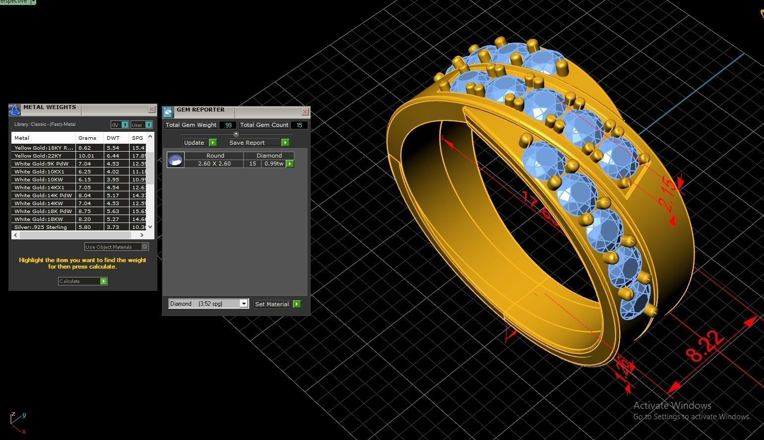 Couple Ring Code-RWW059 3D print model_5