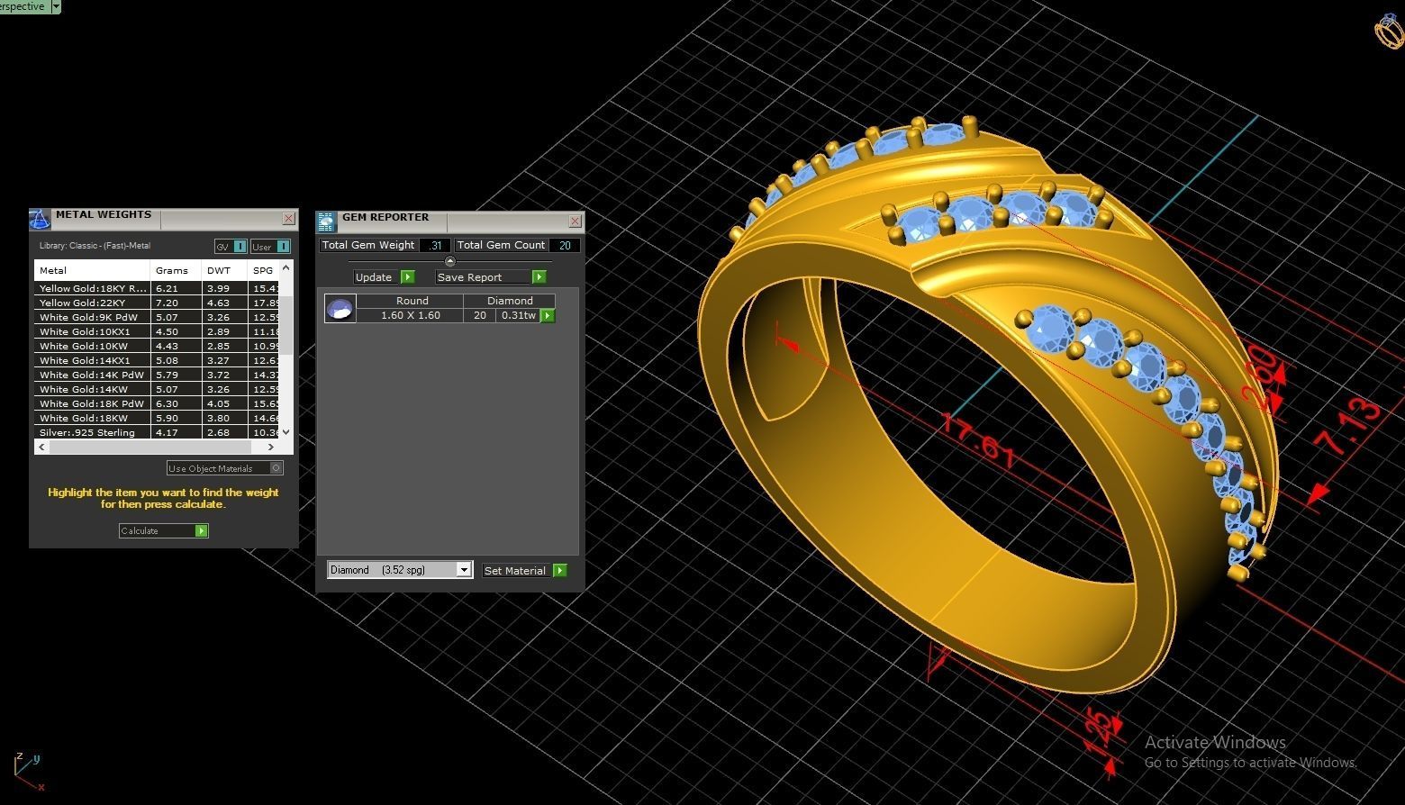 Couple Ring Code-RWW053 3D print model_5