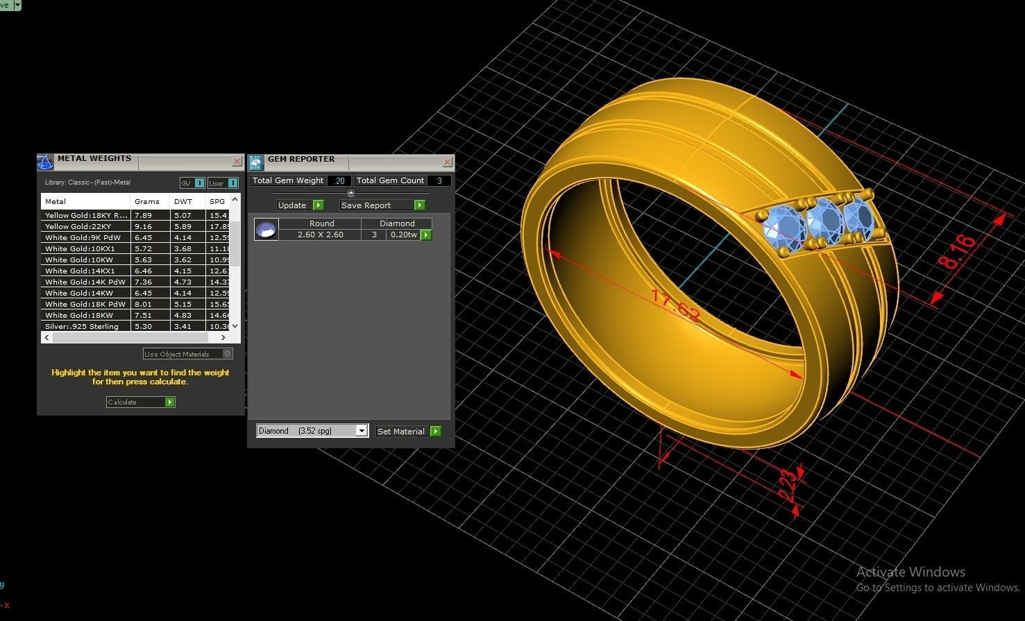 Couple Ring Code-RWW046 3D print model_5