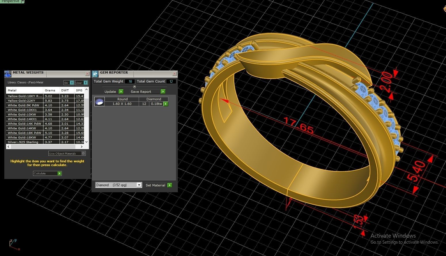 Couple Ring Code-RWW043 3D print model_5