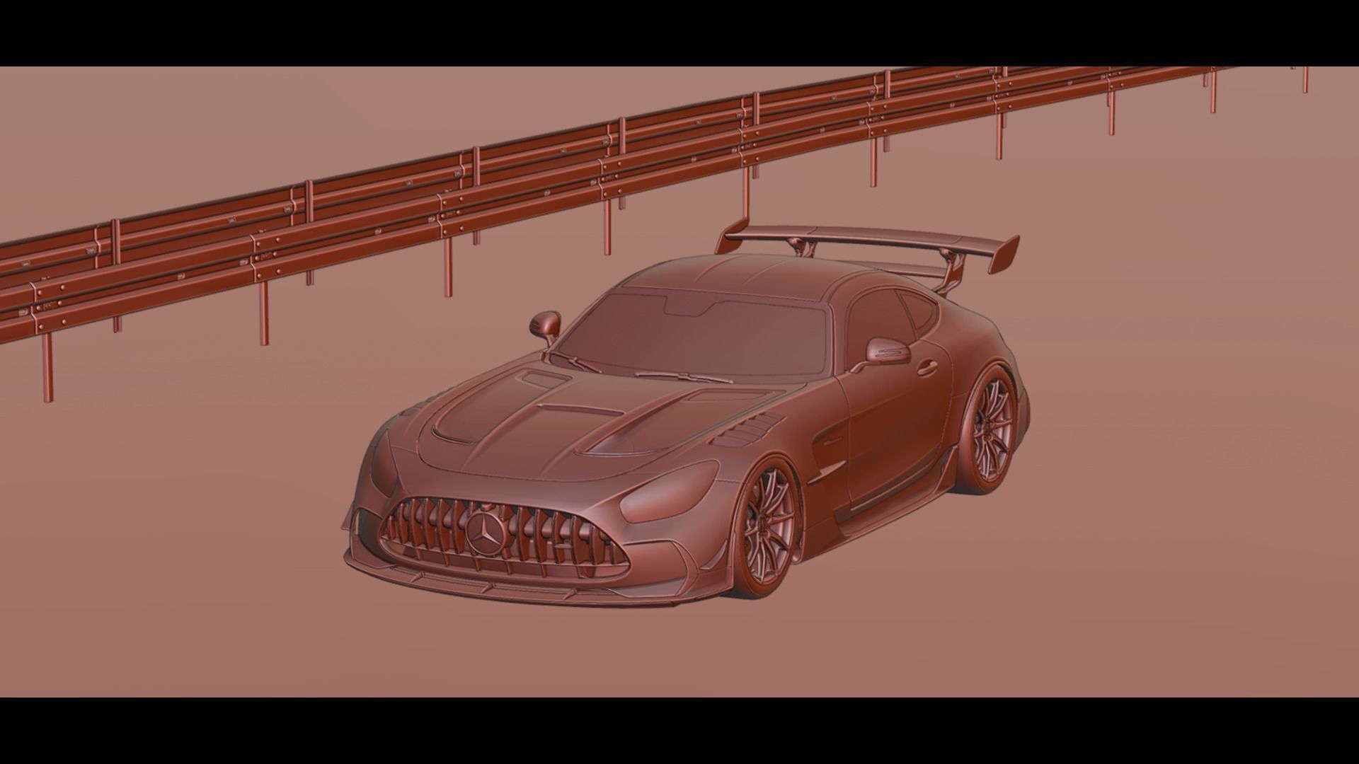 Realistic Highway Low-poly 3D model_11