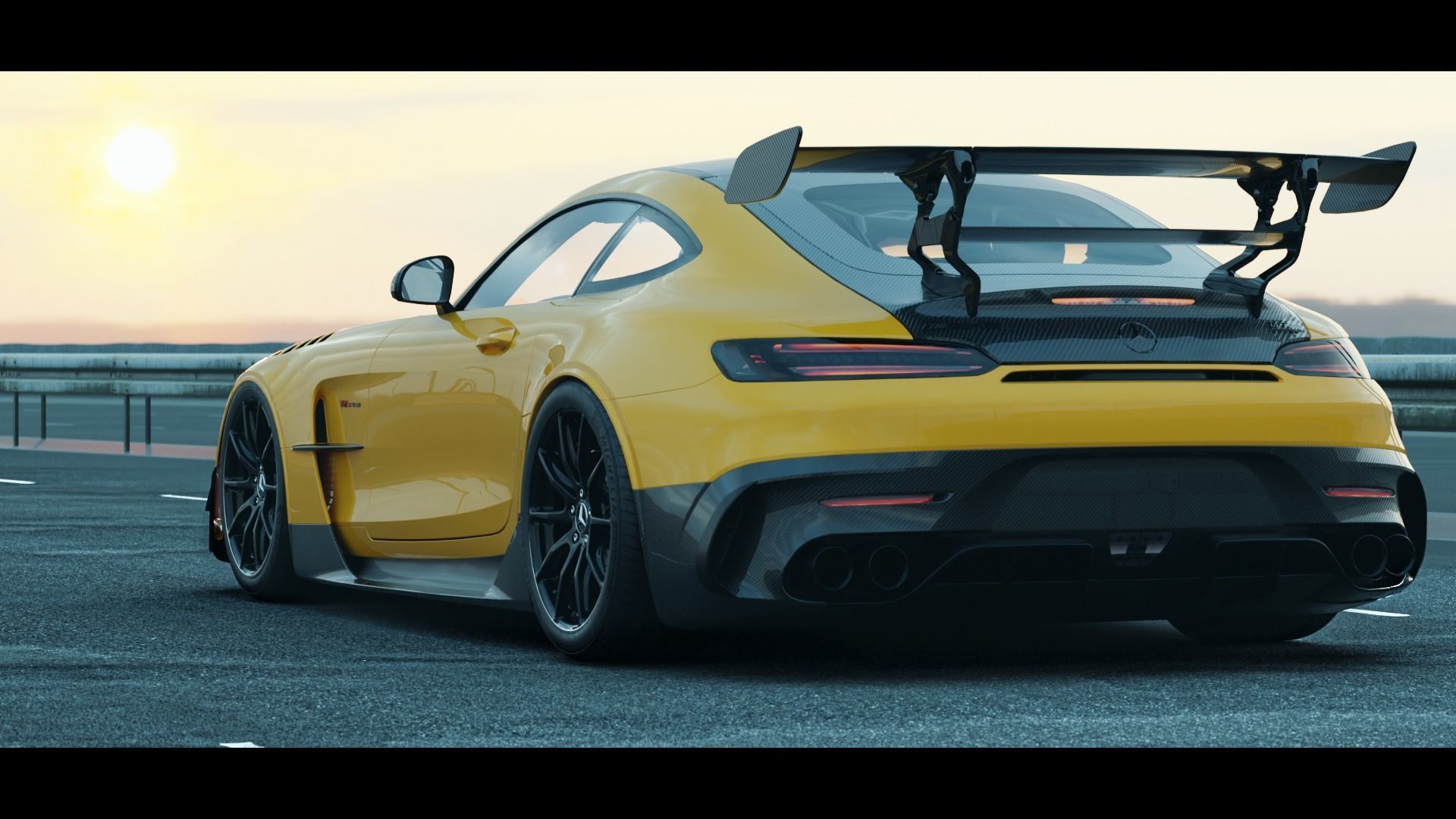 Realistic Highway Low-poly 3D model_14