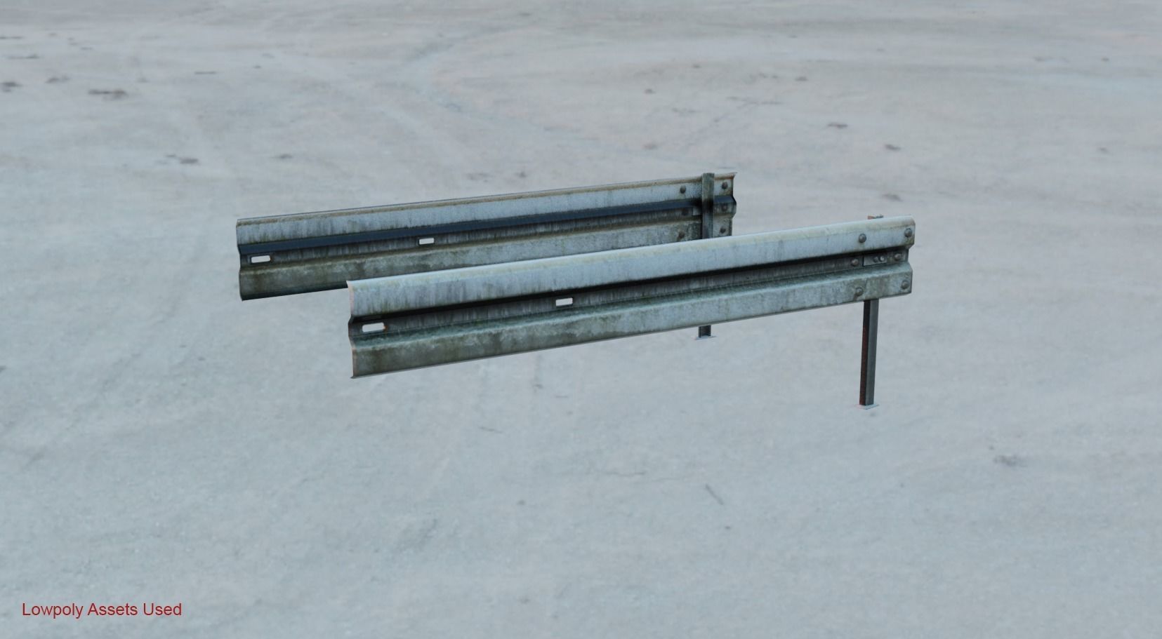 Realistic Highway Low-poly 3D model_24