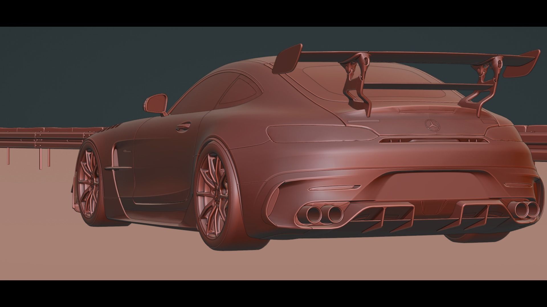 Realistic Highway Low-poly 3D model_17