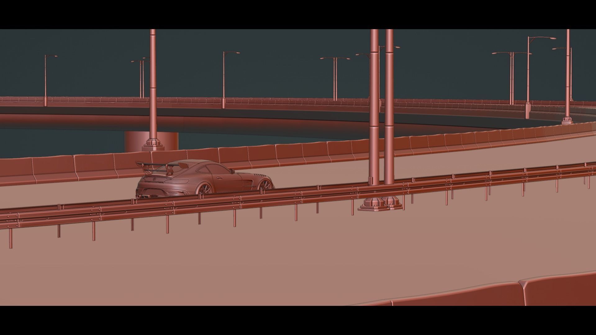 Realistic Highway Low-poly 3D model_18