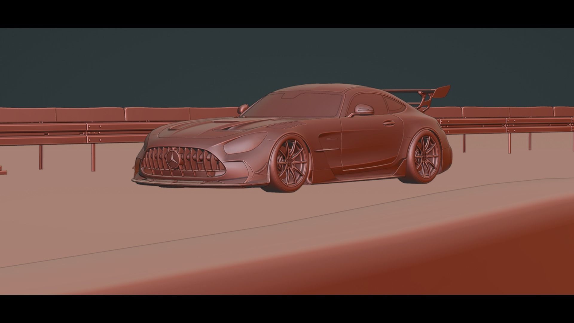 Realistic Highway Low-poly 3D model_15