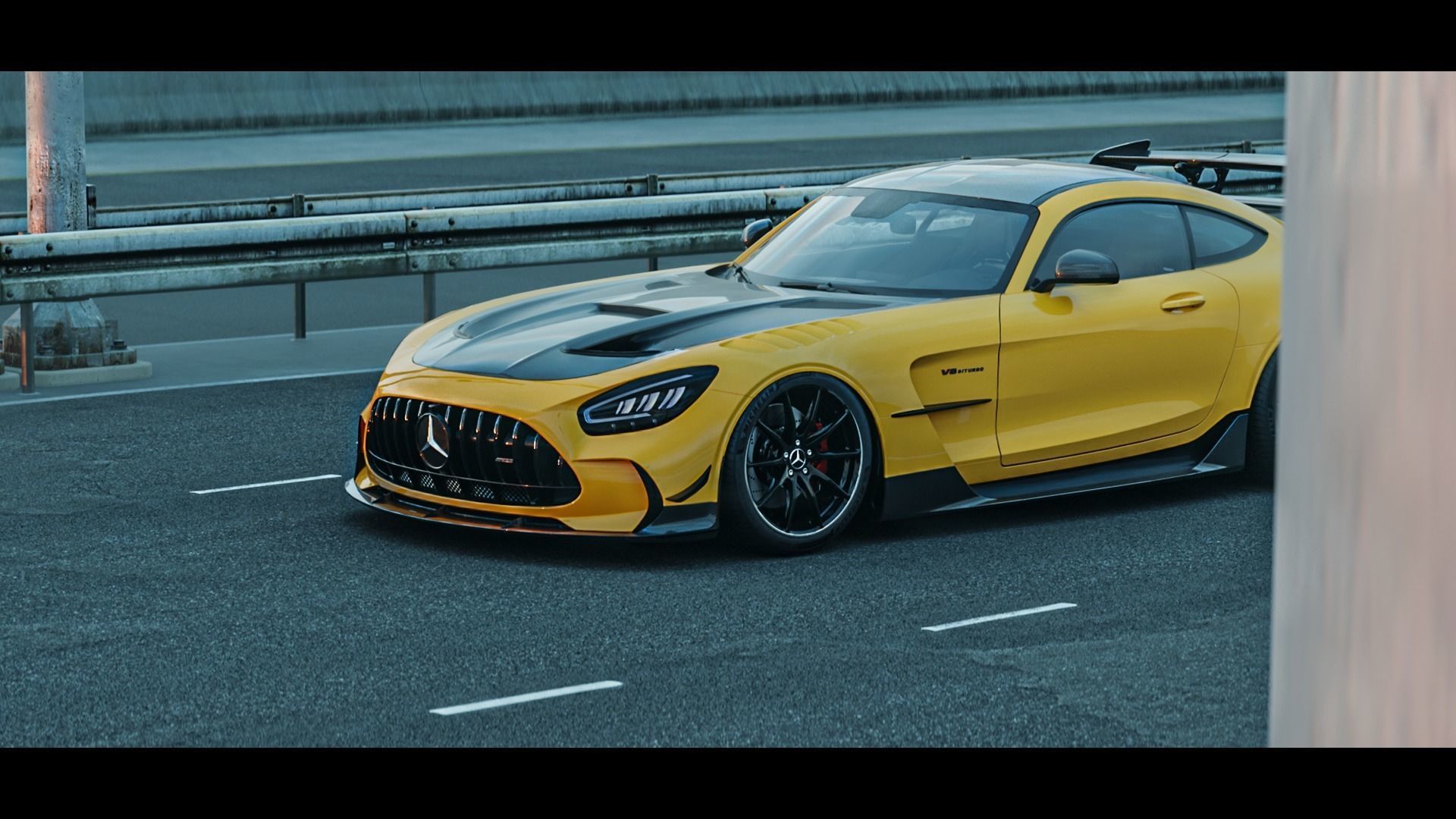 Realistic Highway Low-poly 3D model_6