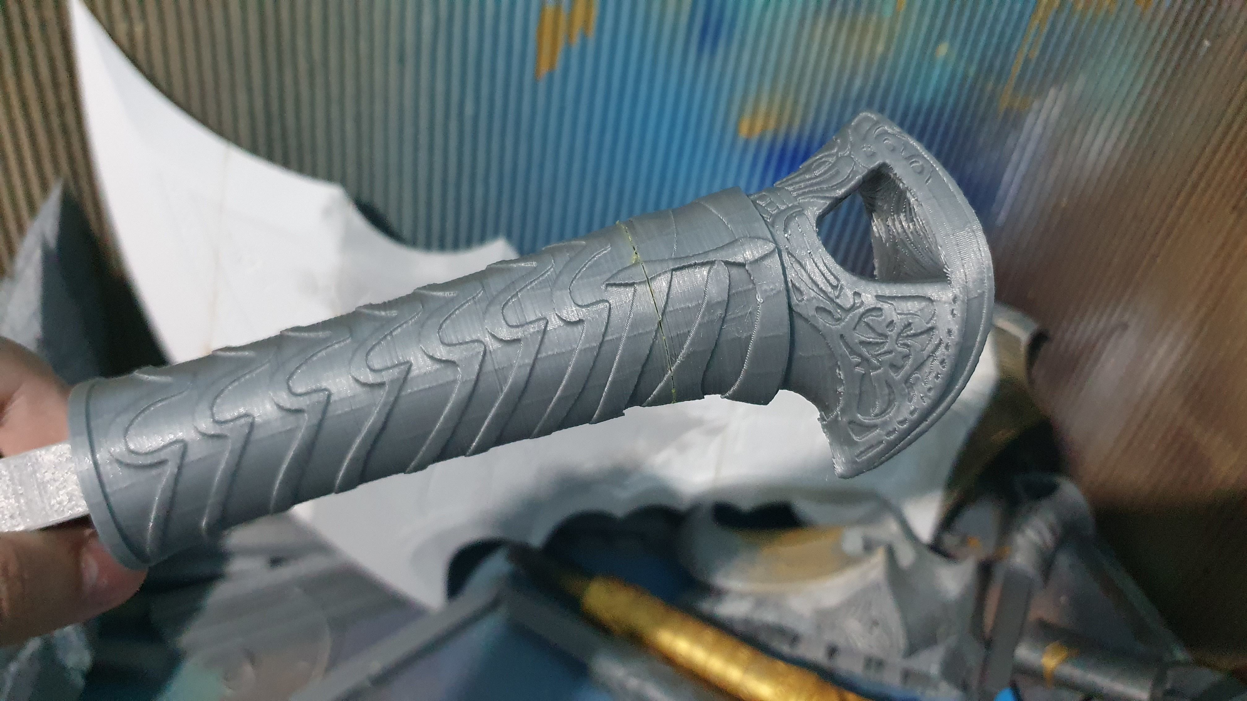 God of war ragnarok Blades of Chaos Darkdale model 3d print 3D print model_35