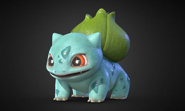 Pokemon Bulbasaur 3D model_3