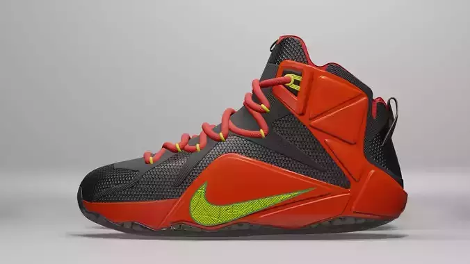 Nike Lebron black and orange