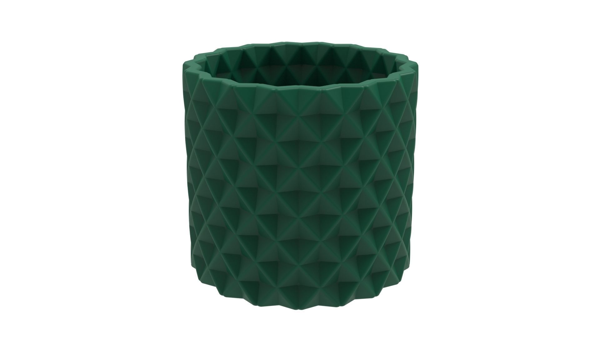 SMALL SQUARES FINNED VASE - POT - PENCIL HOLDER OR PLANTER 3D print model_3