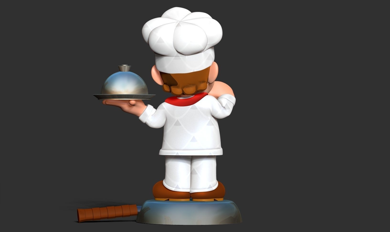 Chef Mario 3D print model_6
