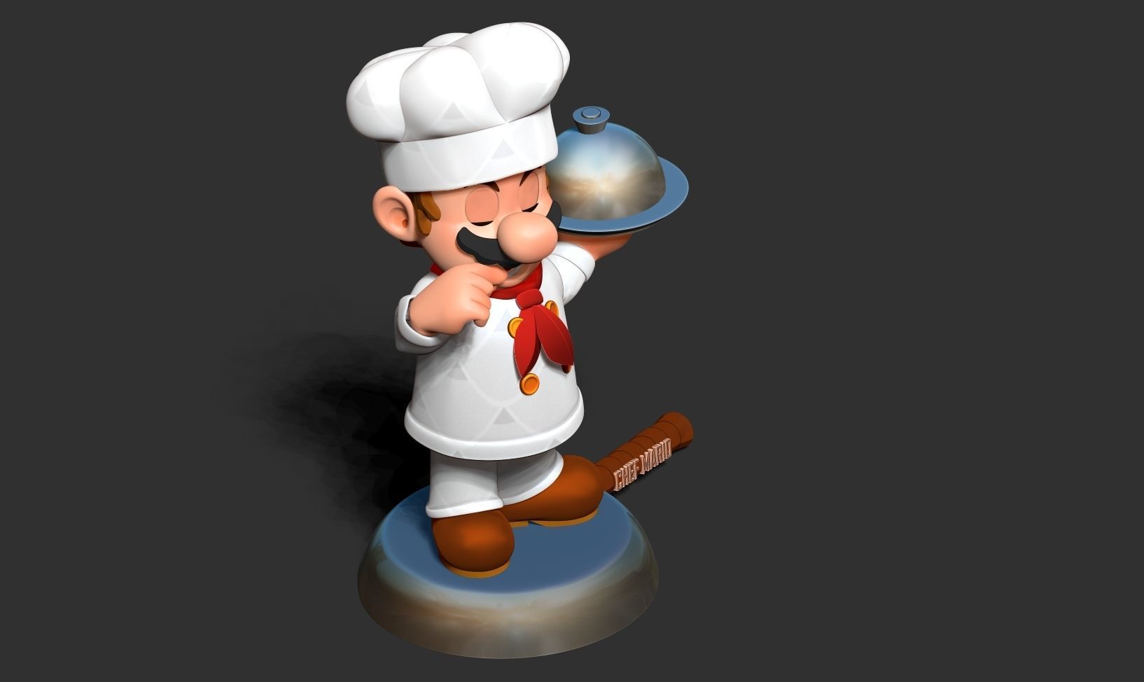 Chef Mario 3D print model_14
