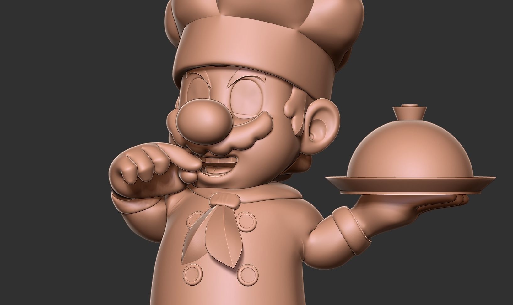 Chef Mario 3D print model_5