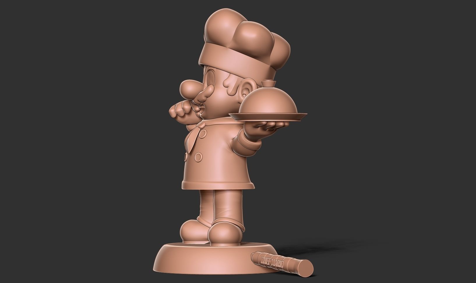Chef Mario 3D print model_11