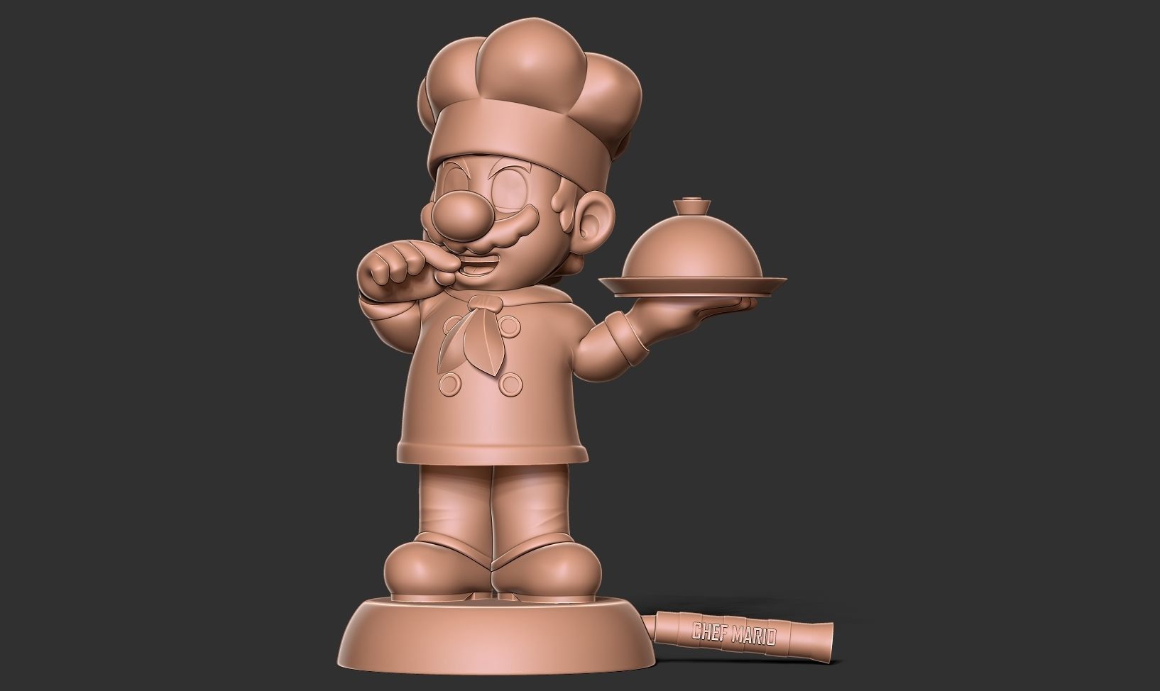 Chef Mario 3D print model_9