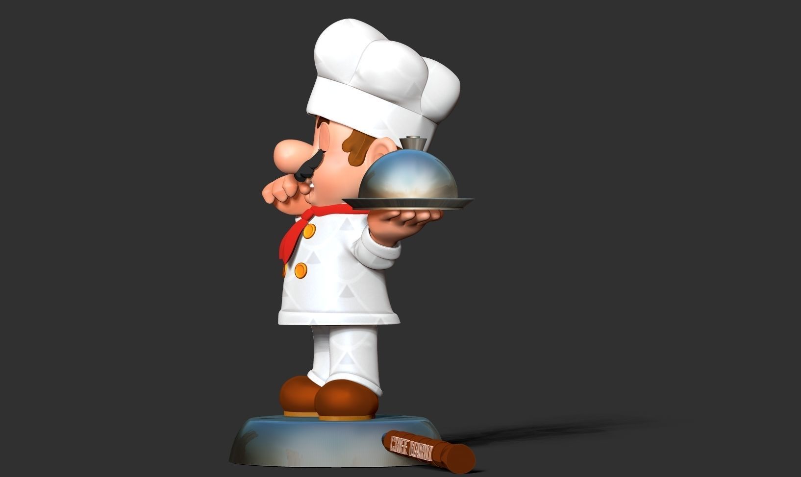 Chef Mario 3D print model_10