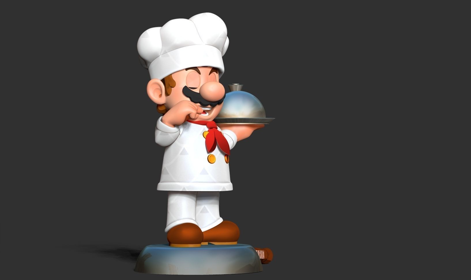 Chef Mario 3D print model_12