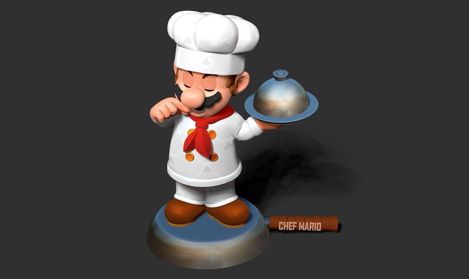 Chef Mario 3D print model_16