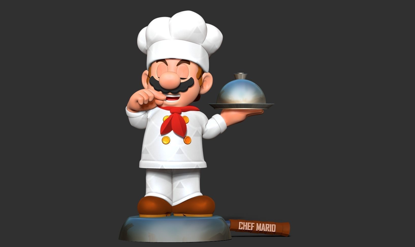 Chef Mario 3D print model_7